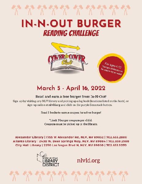 In-N-Out Burger Reading Challenge Program